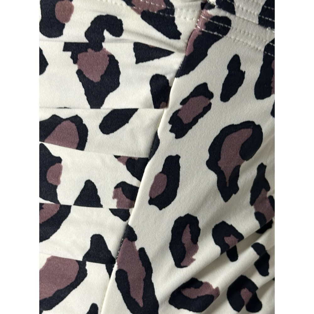 DKNY Women's Bandeau One Piece Swimsuit Size 4 Ivory Brown Black - Picture 13 of 16